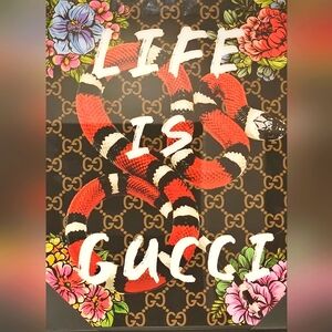 Stupell Glam Patterned Snake Wall Plaque Art Design by Madeline Blake -